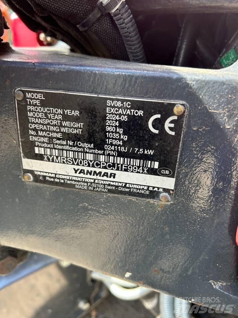 Yanmar SV08-1C Minigravere <7t