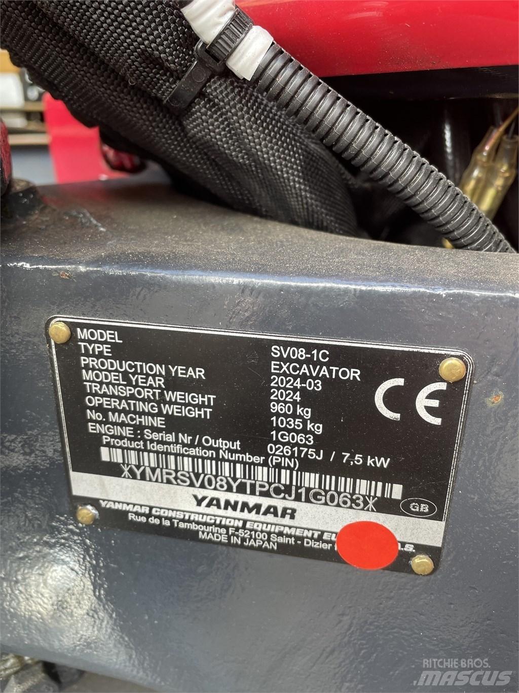 Yanmar SV 08 Minigravere <7t