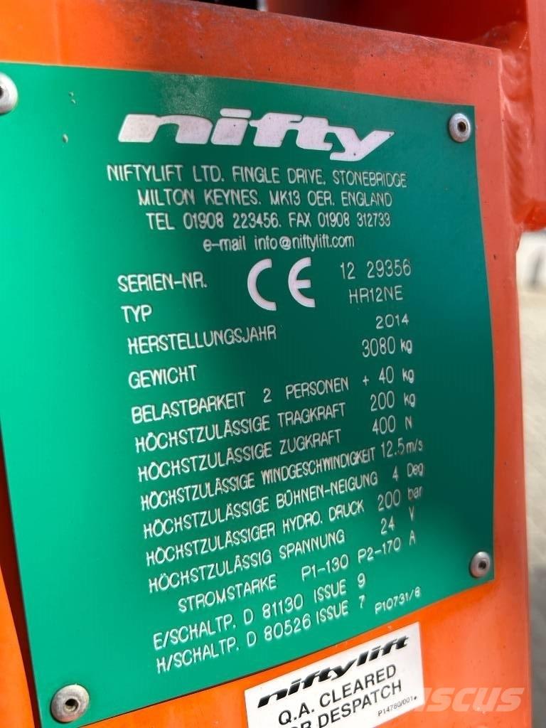 Niftylift HR 12 N E Leddede bomlifter