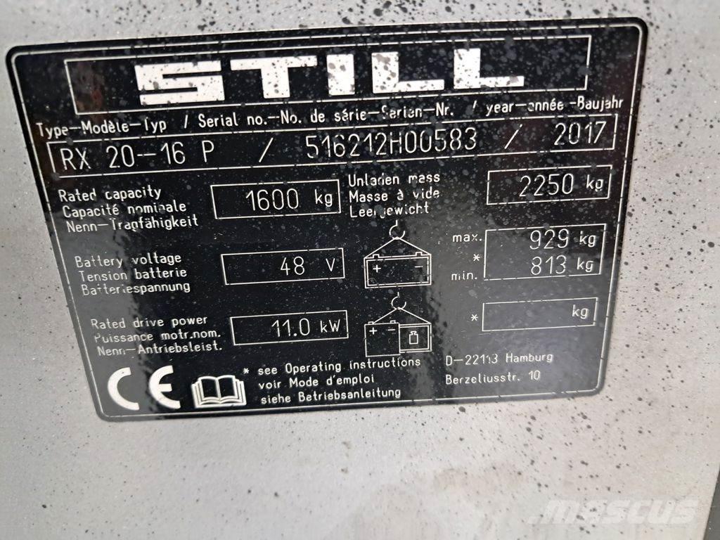 Still RX 20-16 P Elektriske trucker