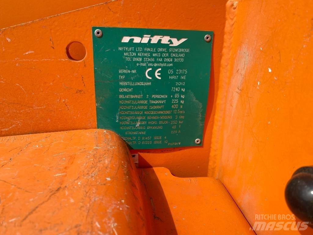 Niftylift HR 17NE Leddede bomlifter
