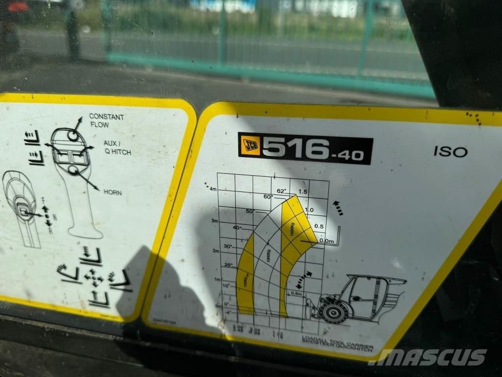 JCB 516 40 COMPACT Teleskoplastere for Landbruk