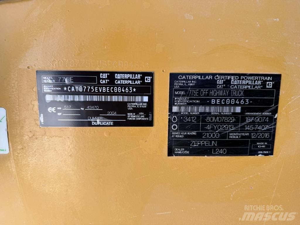 CAT 775 E Tipptrucker