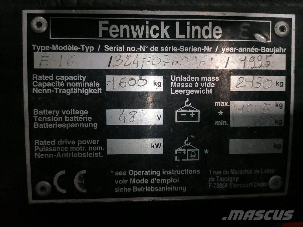 Linde E16 Elektriske trucker