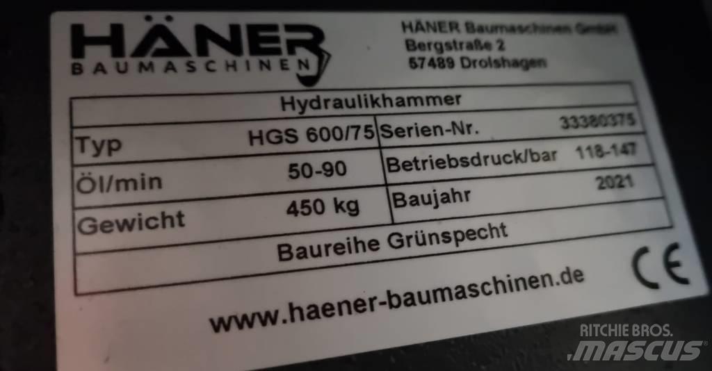 Häner HGS 600/75 Hydrauliske hammere