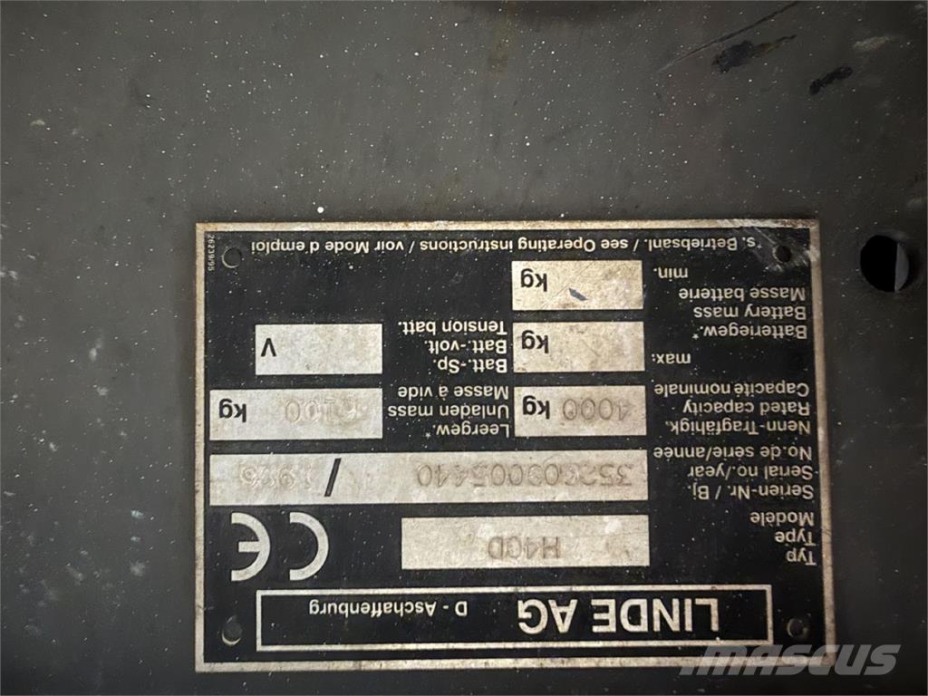 Linde H40D Diesel Trucker