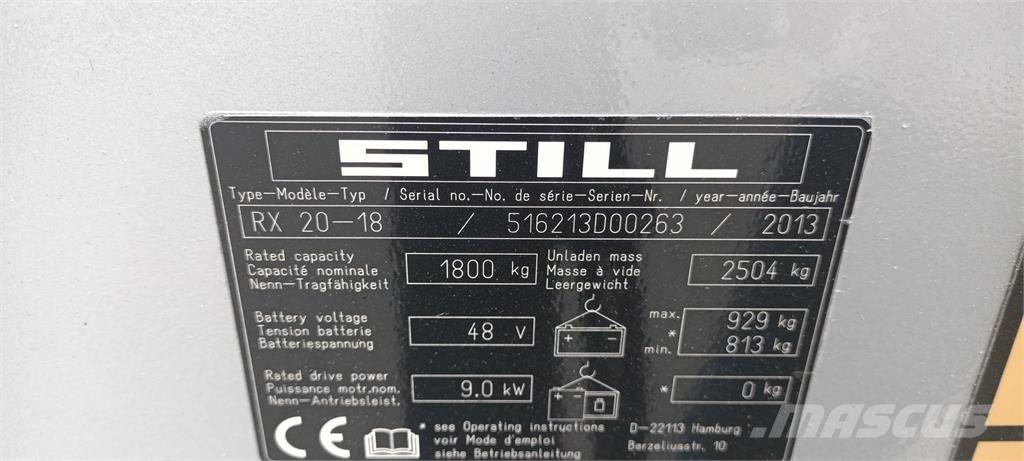 Still RX20-18 Elektriske trucker