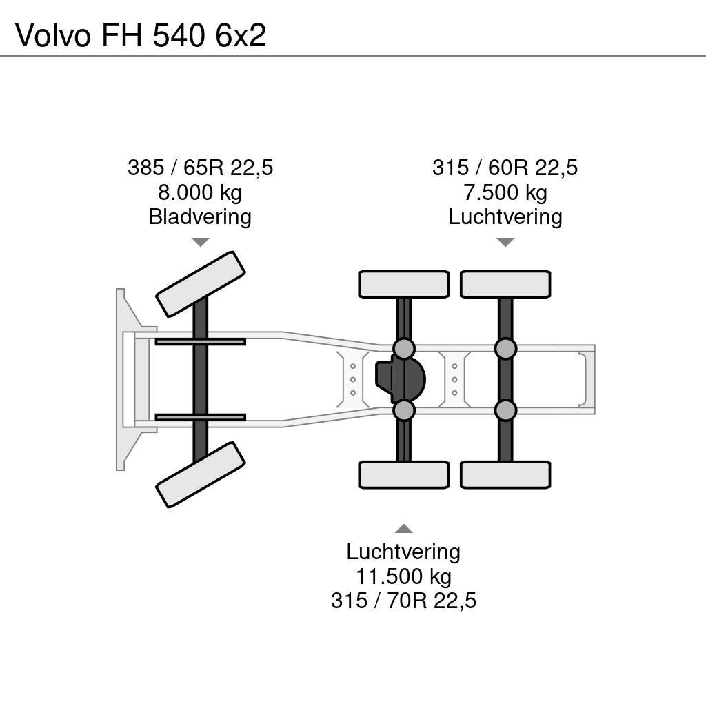Volvo FH 540 6x2 Trekkvogner