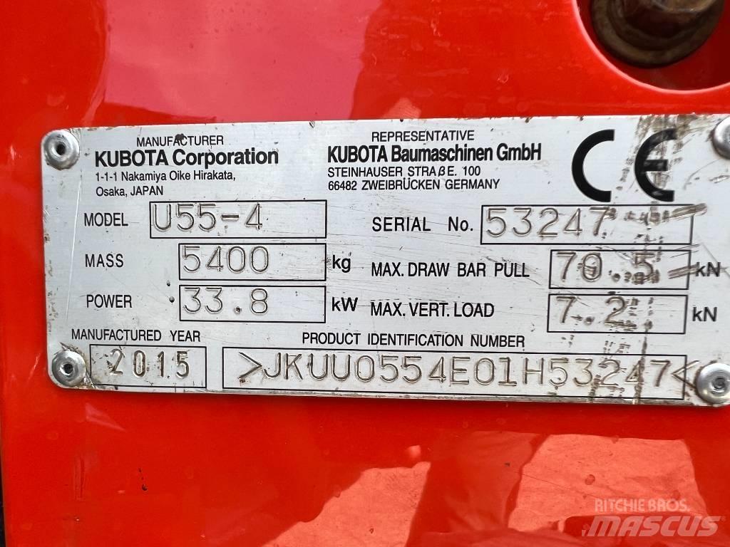 Kubota U 55-4 Minigravere <7t