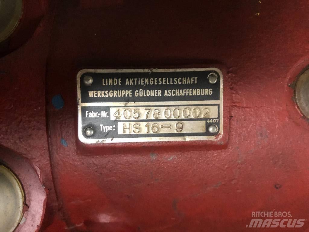 Linde HS16-9 Andre komponenter