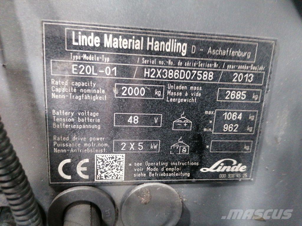 Linde E20L-01 Elektriske trucker