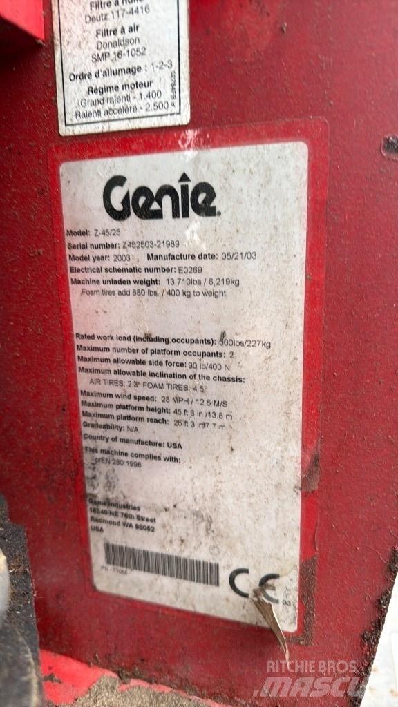 Genie Z 45 Leddede bomlifter