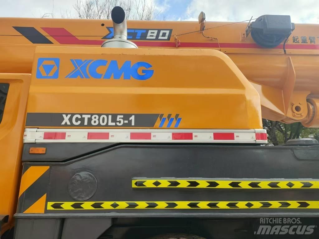 XCMG XCT80L5 Stillas, vinsjer og vareheiser