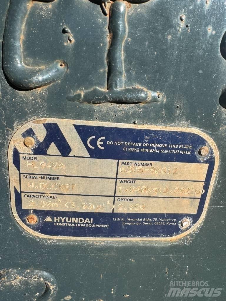 Hyundai HL 940 Hjullastere