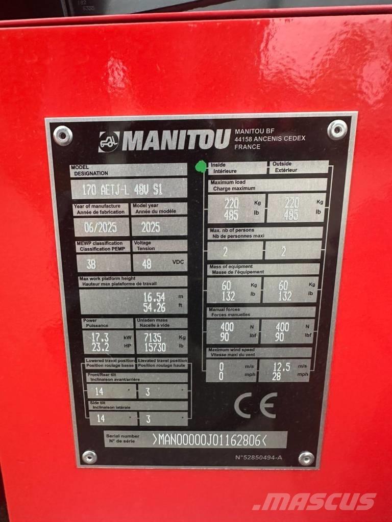 Manitou 170 AETJ Leddede bomlifter