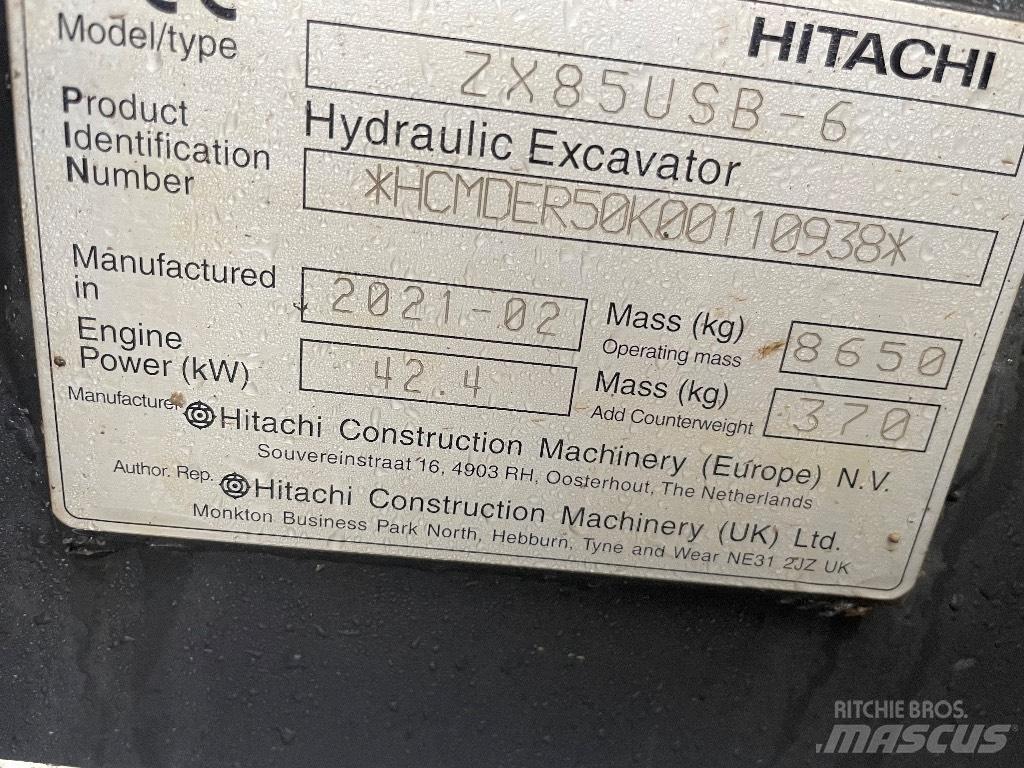 Hitachi ZX 85 US B Midigravere 7 - 12t