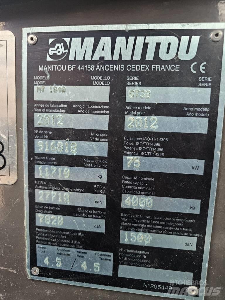 Manitou MT1840 Teleskoplastere