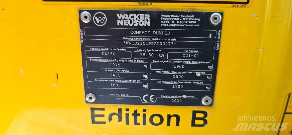 Wacker Neuson DW15e Mini dumpere