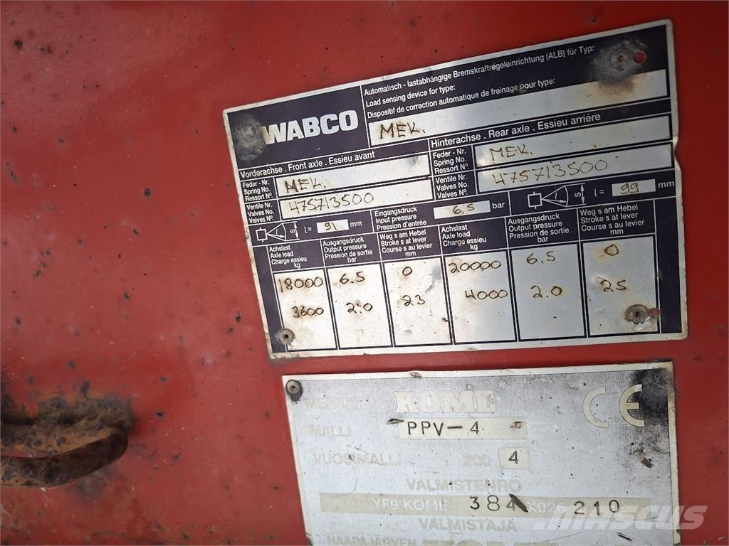 Kome Puuperävaunu Tømmerhengere