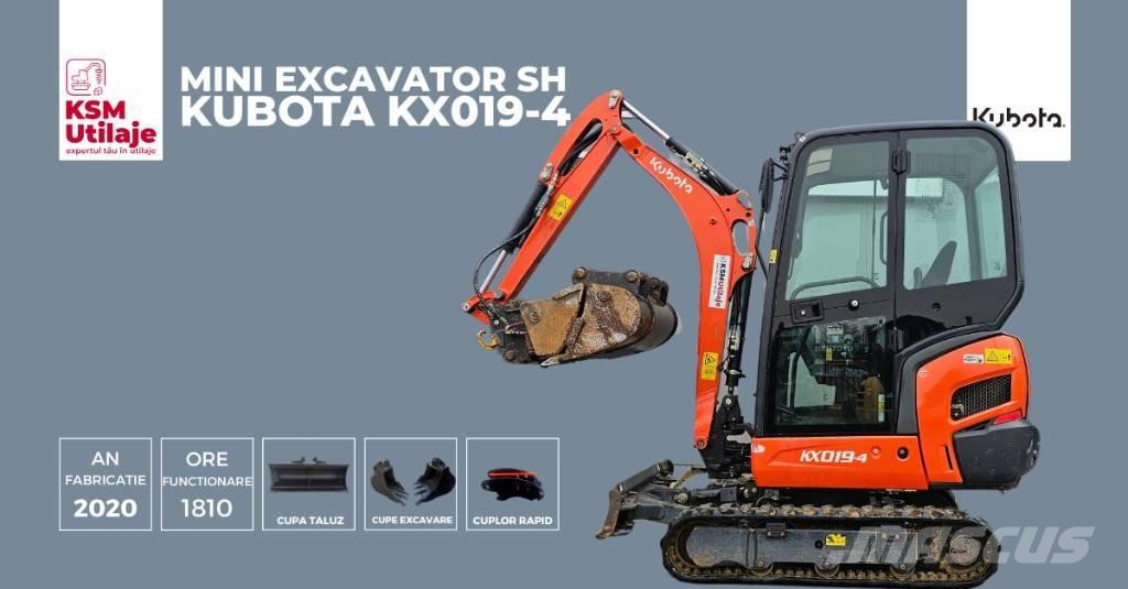 Kubota KX 019-4 Minigravere <7t
