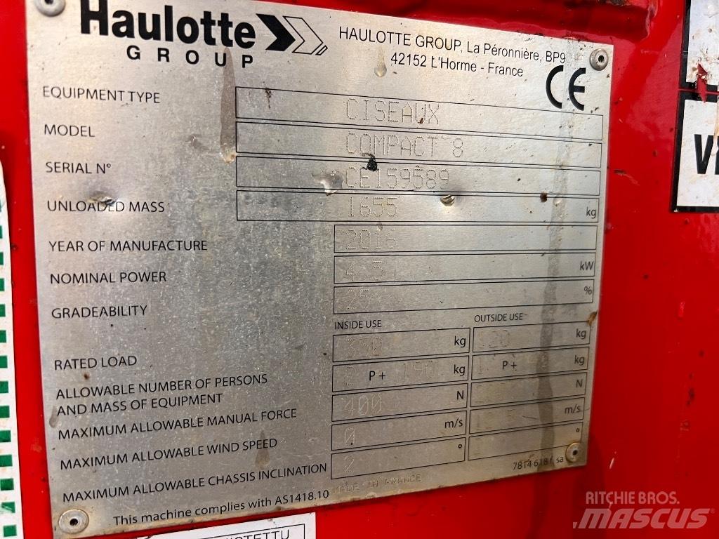 Haulotte Compact 8 Sakselifter