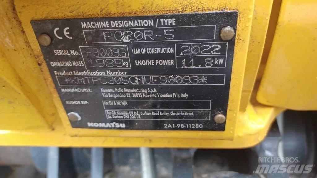 Komatsu PC 20 MR-5 Minigravere <7t