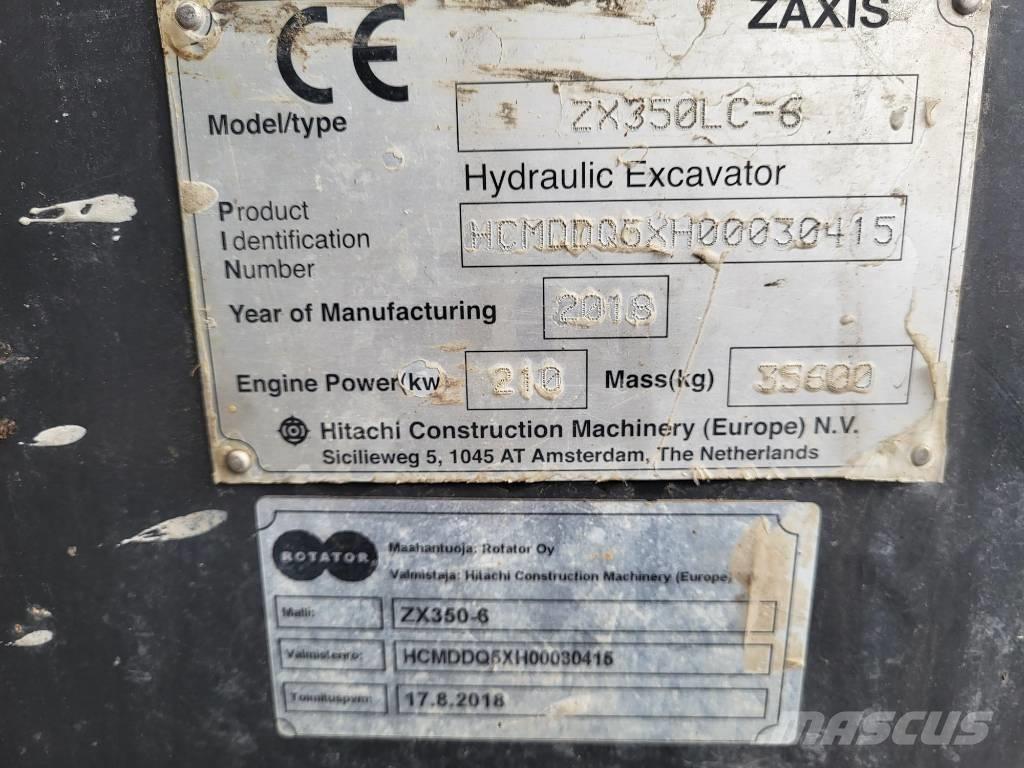 Hitachi ZX 350 LC-6 Beltegraver