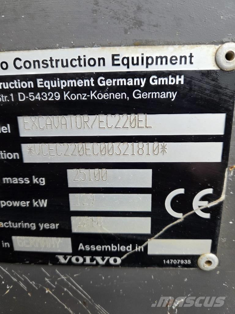 Volvo EC220EL Beltegraver