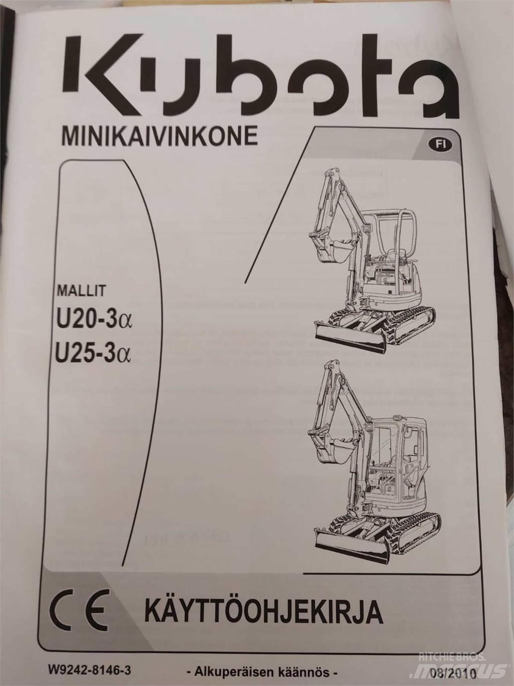 Kubota U25-3 Minigravere <7t