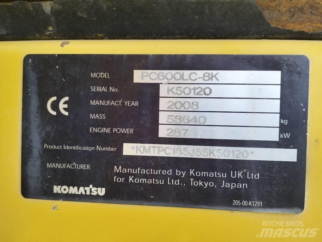 Komatsu PC600LC-8K Beltegraver