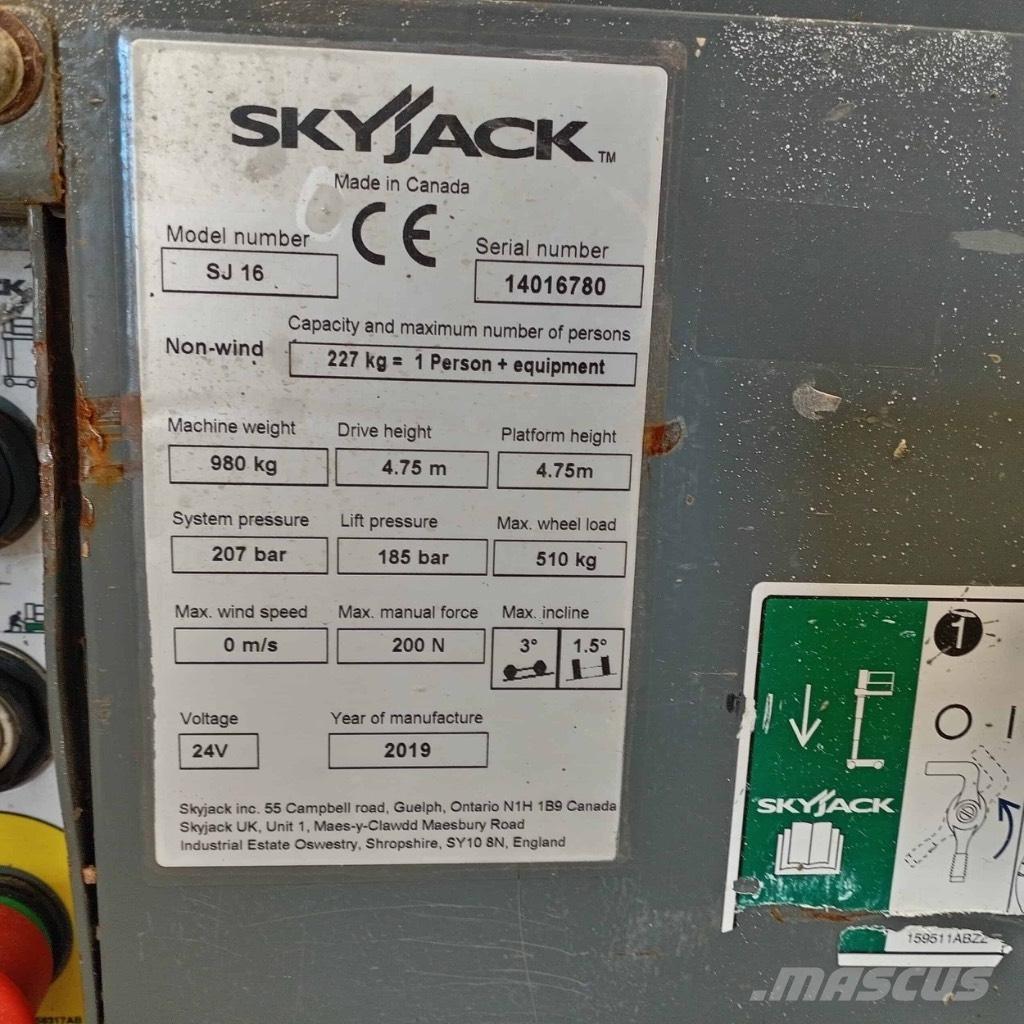 SkyJack SJ 16 Personløftere
