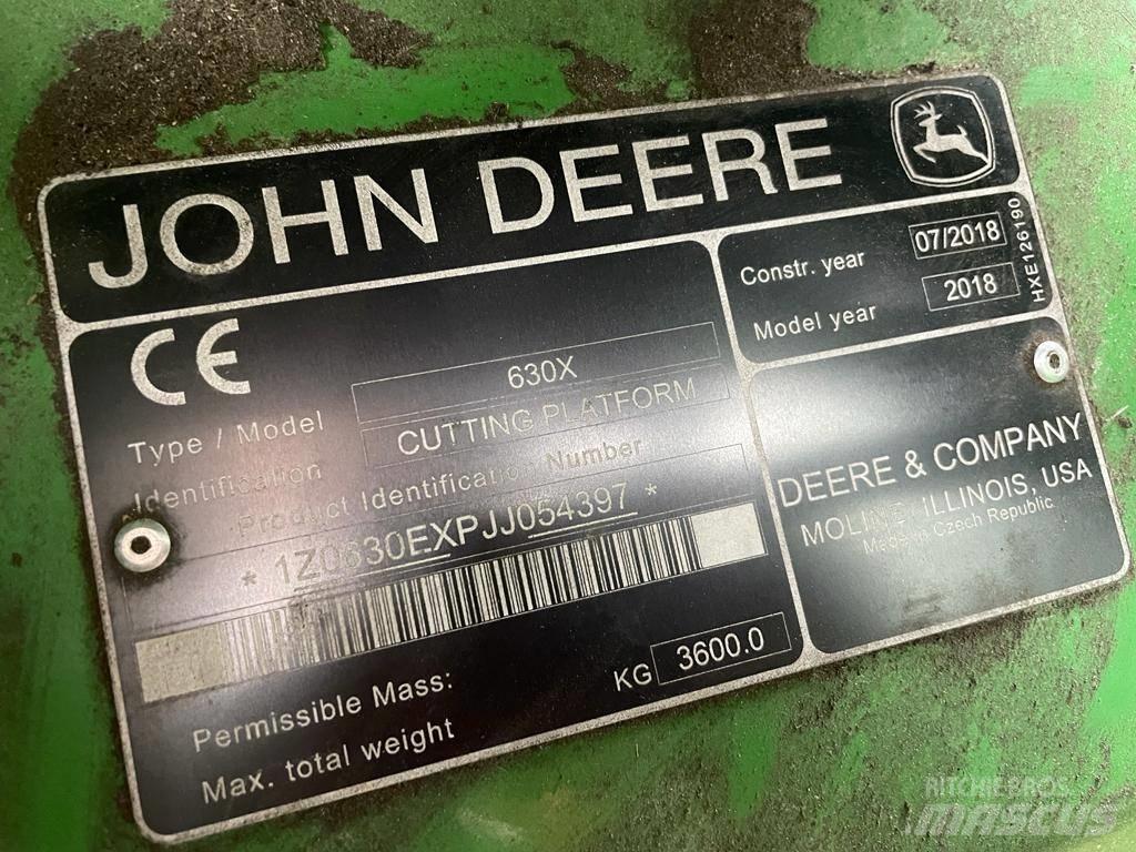 John Deere 630x Skurtresker tilbehør