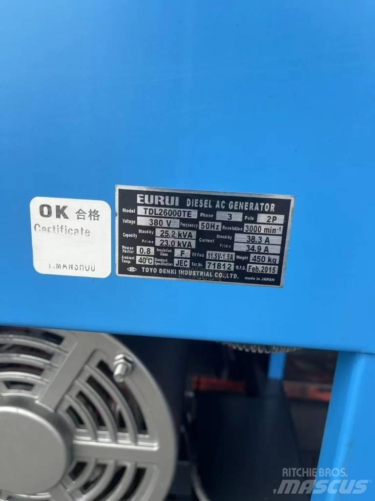 Yanmar 25KVA Diesel Generatorer