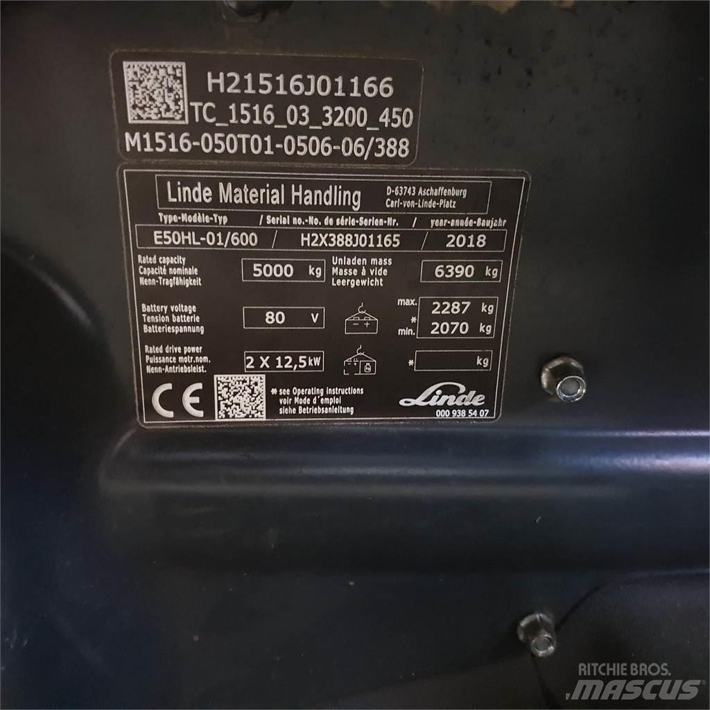 Linde E50/600HL Elektriske trucker
