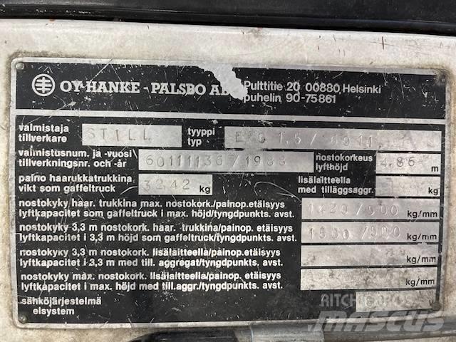 Still EFG1,5 / 6011 Elektriske trucker