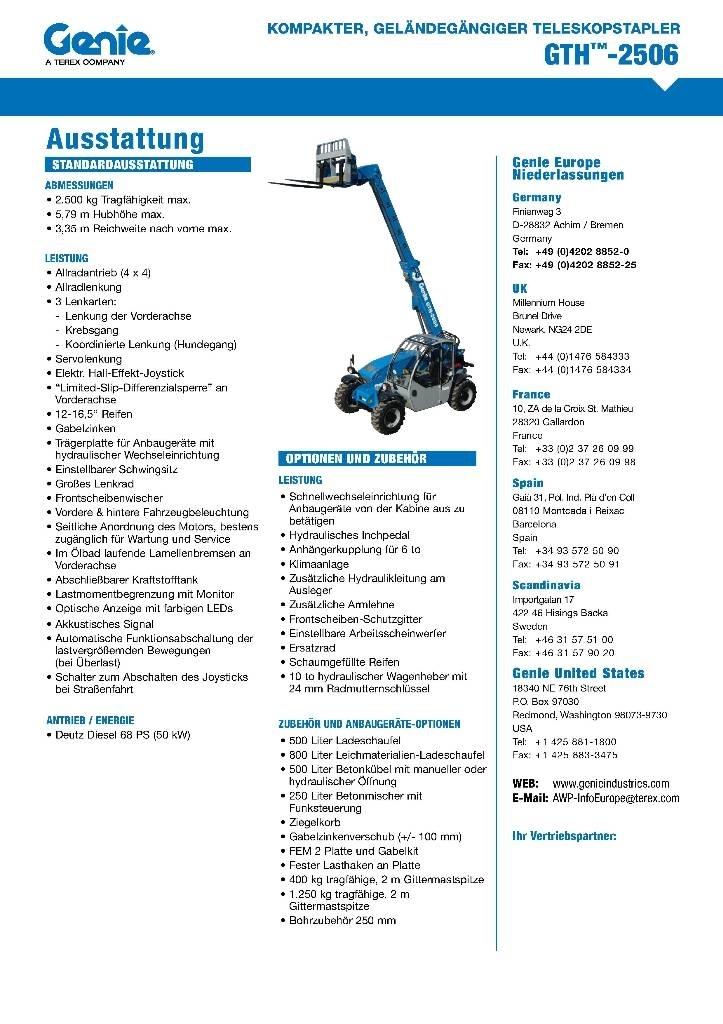 Genie 2506 Teleskoplastere