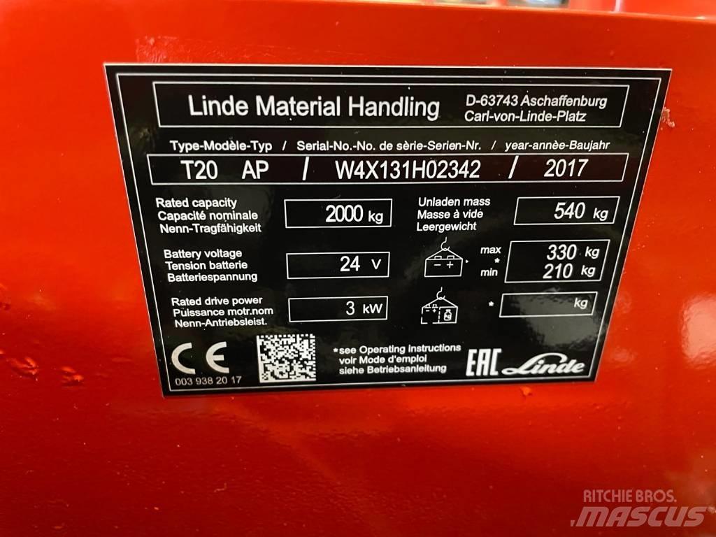 Linde T 20 Lavtløftende truck
