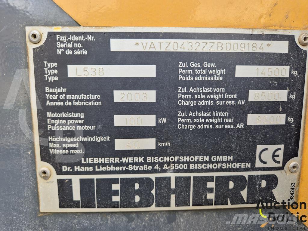 Liebherr L 538 Hjullastere