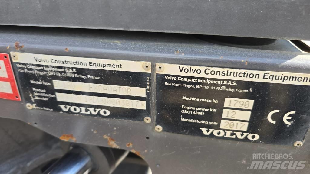 Volvo EC 18 Minigravere <7t