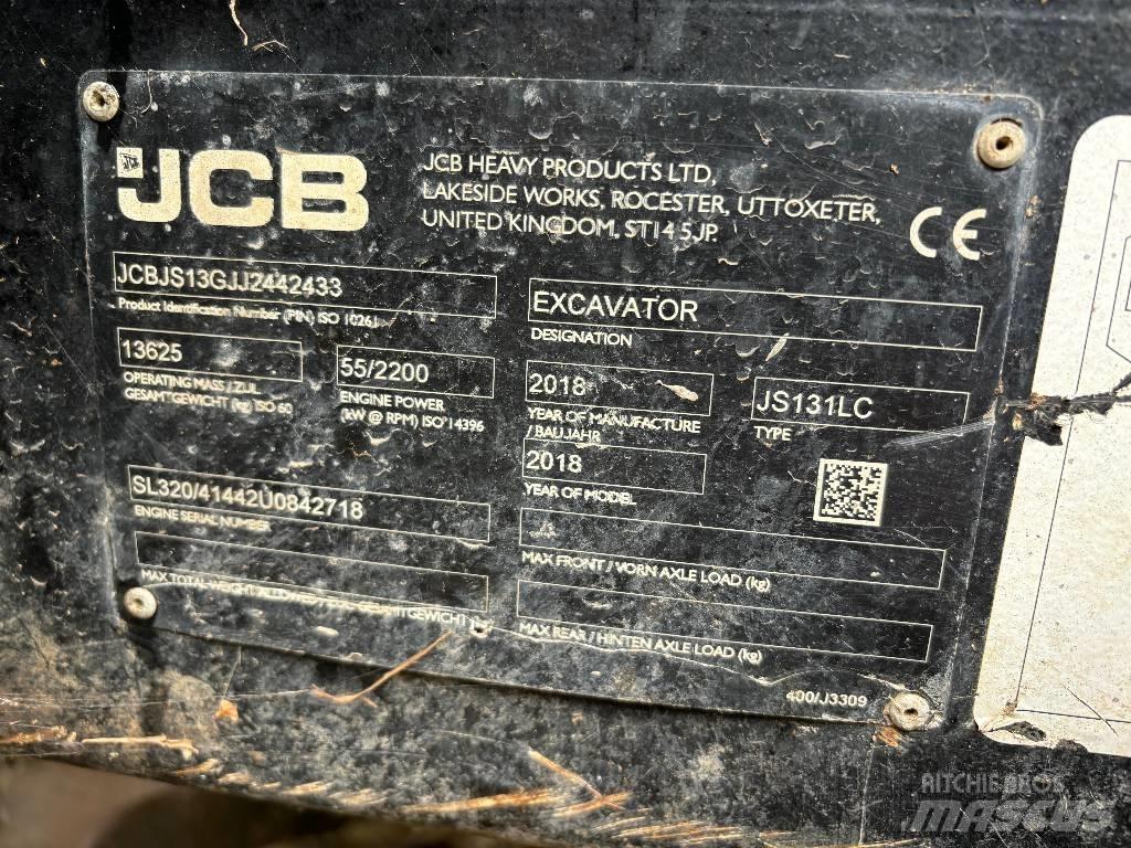 JCB JS 131 LC Beltegraver