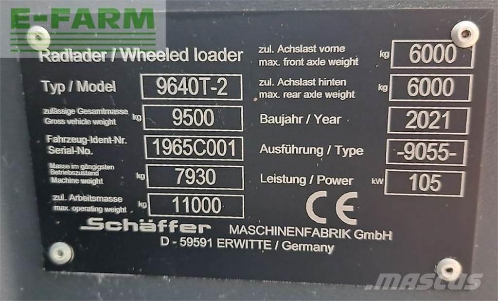 Schäffer 9640 t-2 Teleskoplastere for Landbruk
