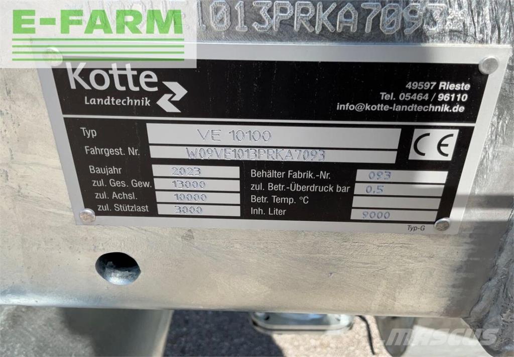 Kotte ve9.500 Tanksemi