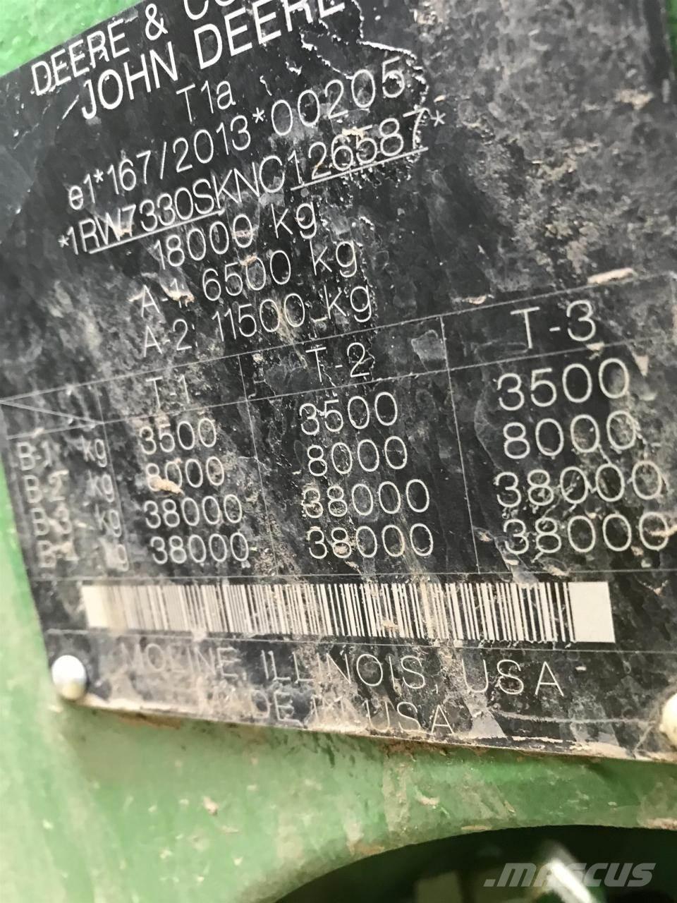 John Deere 7R 330 Traktorer
