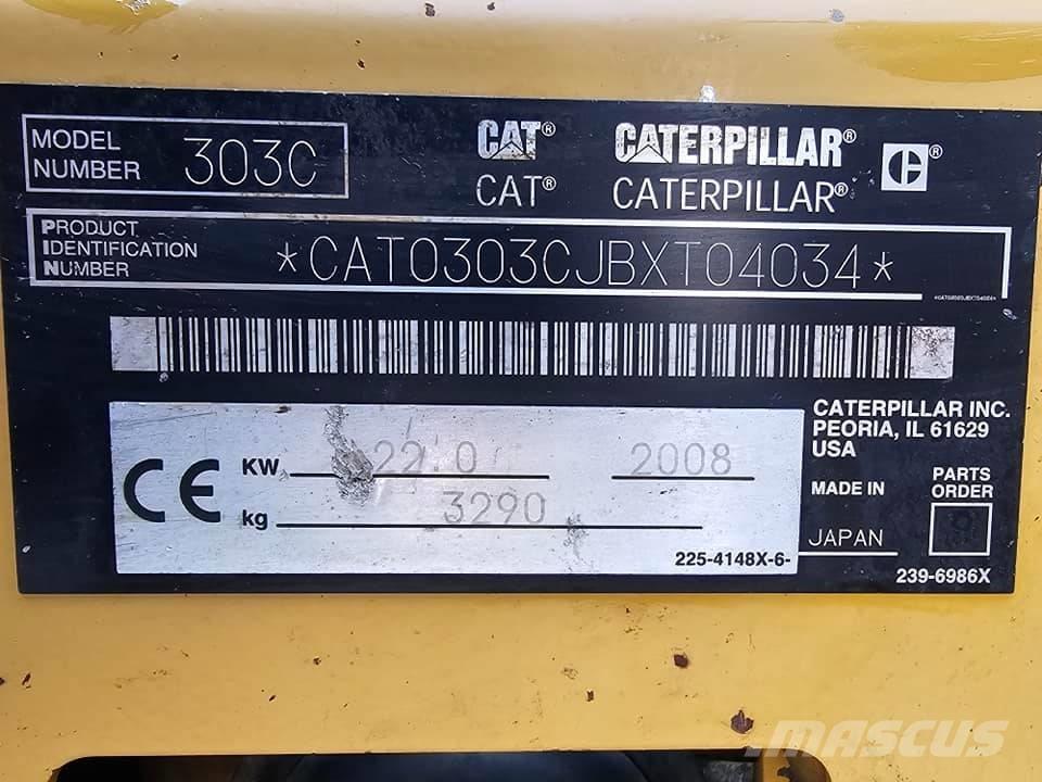 CAT 303 CR Minigravere <7t