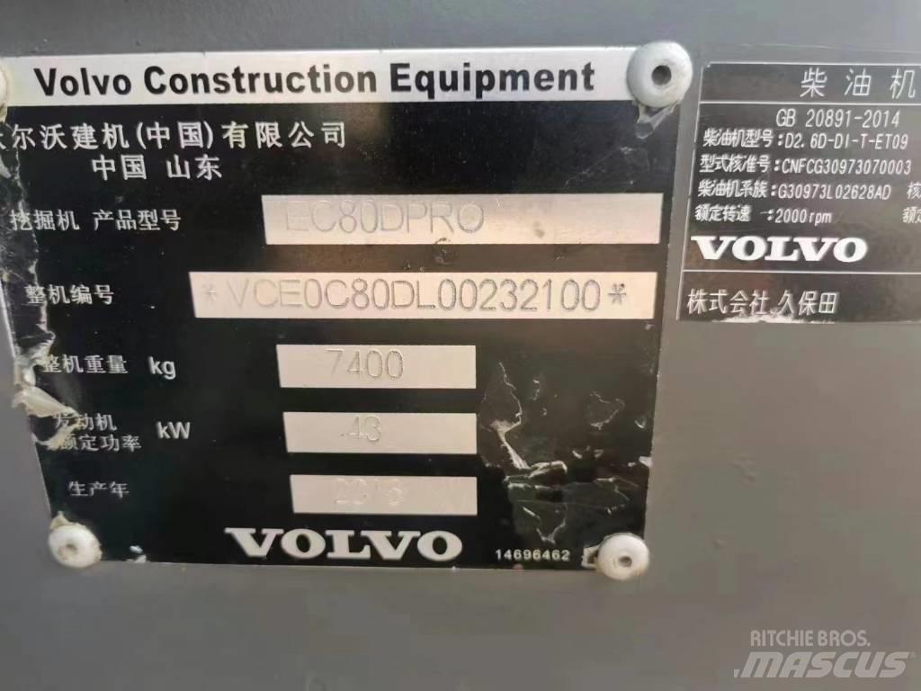 Volvo EC 80D PRO Beltegraver
