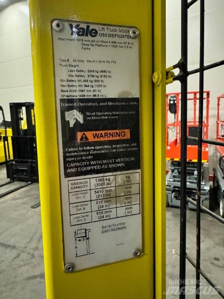 Yale OS030EF Middelsløftende plukketruck