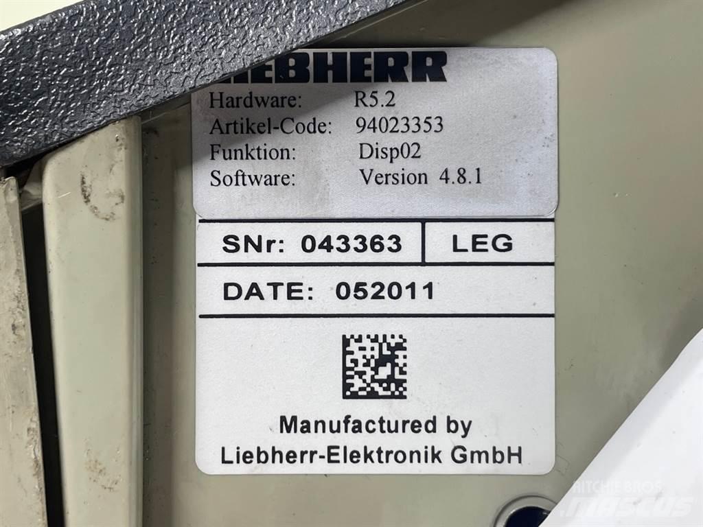 Liebherr A 924 C Lys - Elektronikk
