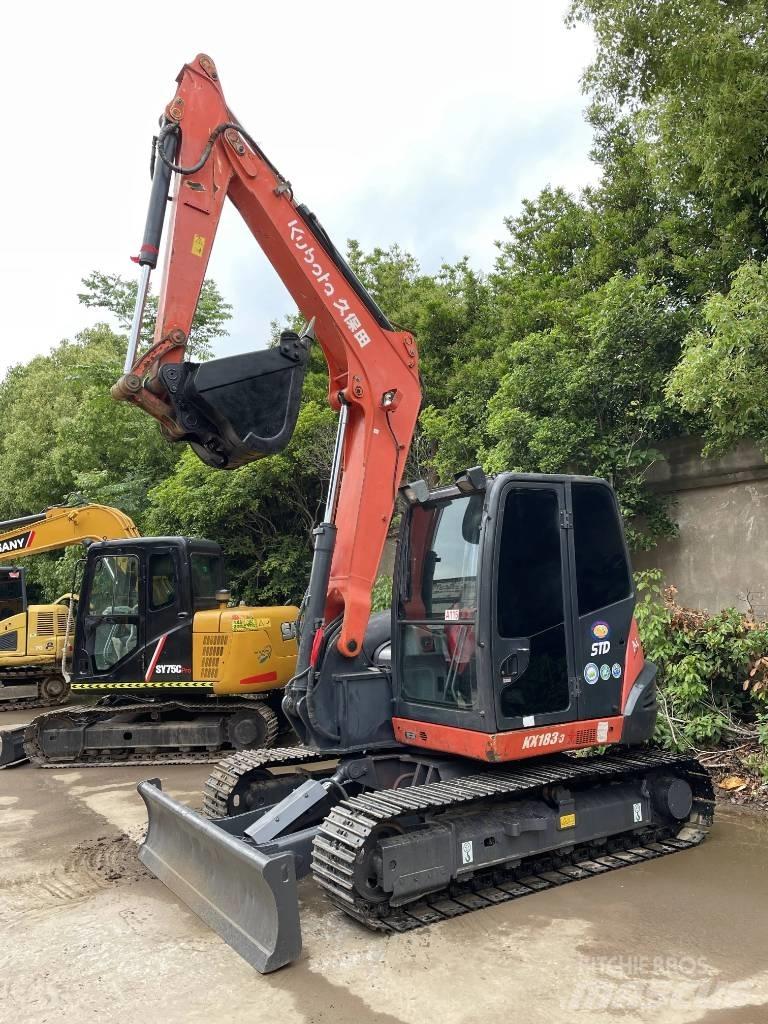 Kubota KX163 Beltegraver