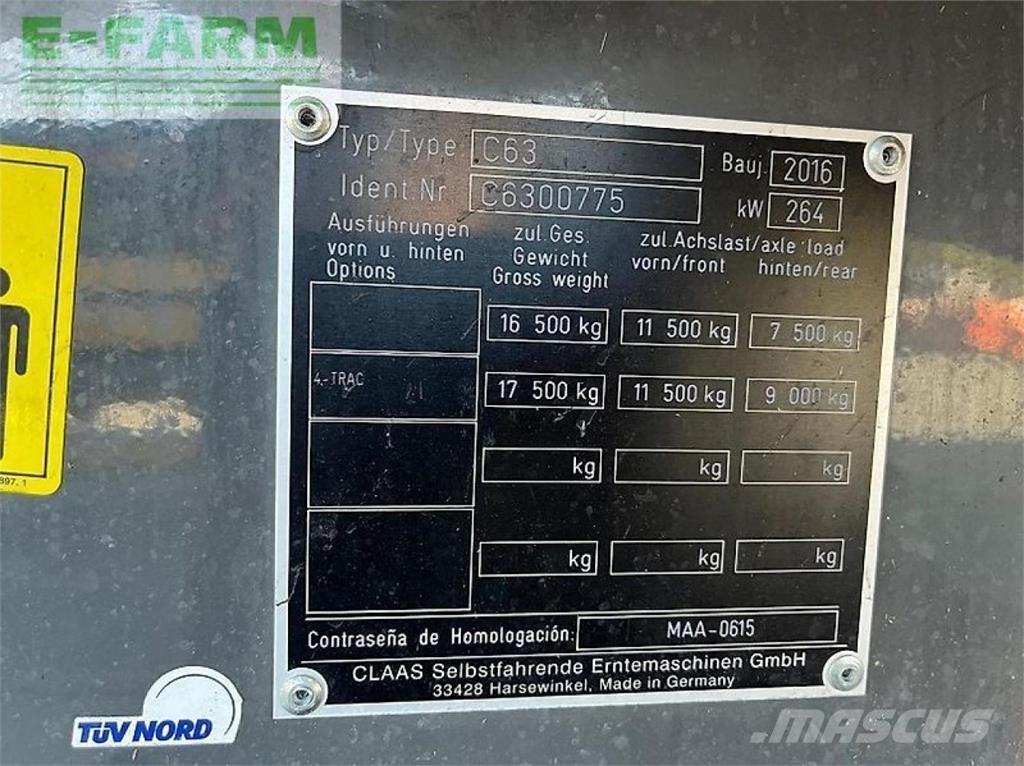 CLAAS lexion 630 Skurtreskere