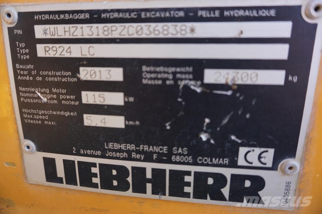 Liebherr R 924 LC Beltegraver